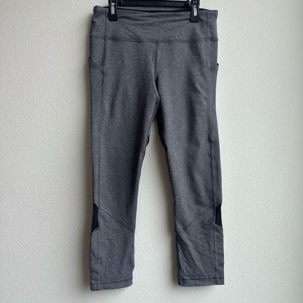 Lululemon Pace Rival Crop *22 Heathered Black / Black Size 6 with rip tag