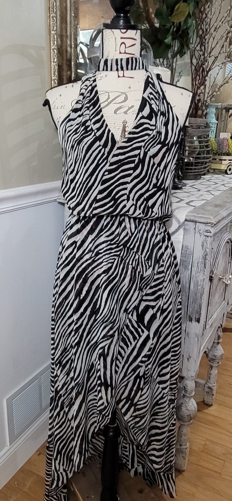 NWT WHBM high low maxi dress size 0