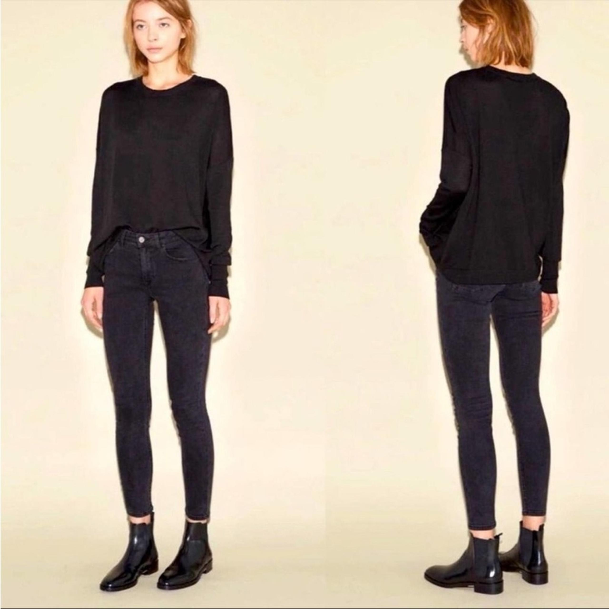 Acne Studios Women’s Skin 5 Used Black Skinny Jeans Denim Washed Size 25 Classic