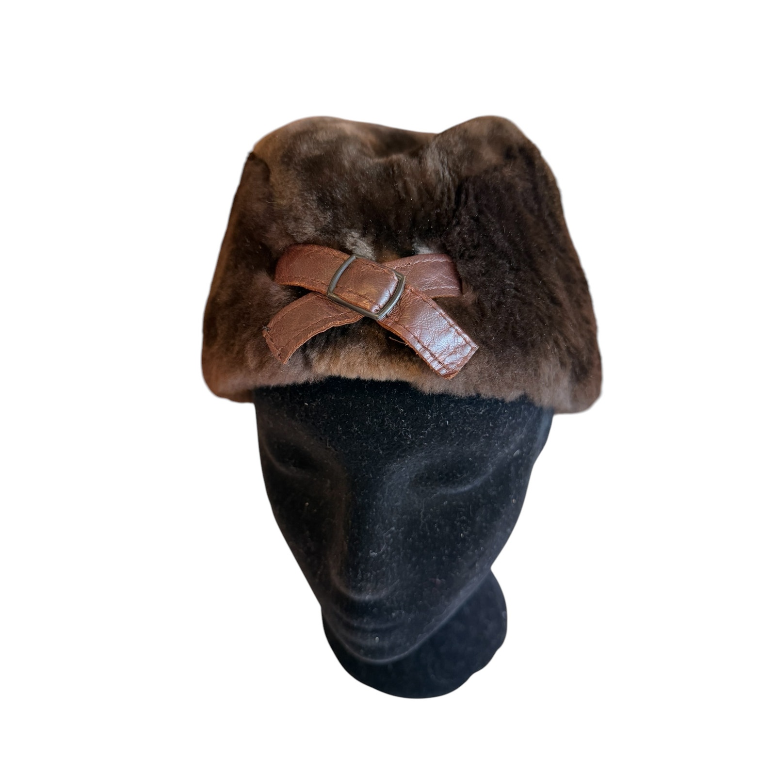 HPI Sweden Genuine Sheared Mink Hat Dark Brown