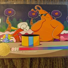 TOEJAM & EARL 30TH ANNIVERSARY TRADING CARD SET (4 CARDS) - Gold 91 - LRG