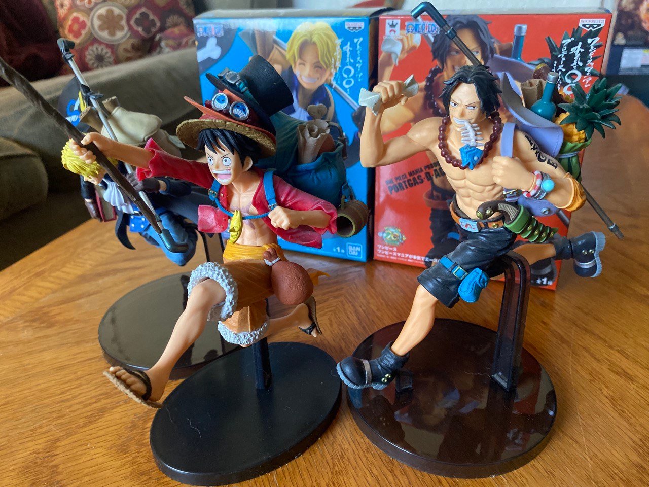 One piece luffy ace Sabo ASL trio figure set