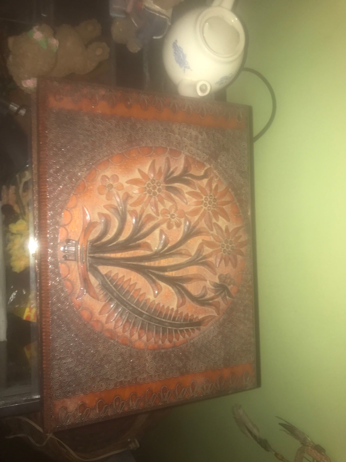 Handmade wooden jewelry box