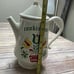 Vintage McCOY Tea/coffee Pot COOKIE JAR Tulips Flowers Signed Ceramics EUC