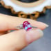 Alexanrite Gemstone Ring 6x8mm, Lab Created Alexandrite Ring 925 Sterling