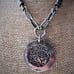 Vintage Sterling Signed Silpada 925 Israel Ornate Pendant Leather Cord Necklace