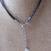 Vintage Sterling Signed Silpada 925 Israel Ornate Pendant Leather Cord Necklace
