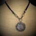Vintage Sterling Signed Silpada 925 Israel Ornate Pendant Leather Cord Necklace