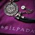 Vintage Sterling Signed Silpada 925 Israel Ornate Pendant Leather Cord Necklace