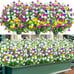 8 Bundles Artificial Flowers for Hanging Planters