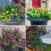 8 Bundles Artificial Flowers for Hanging Planters