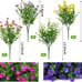 8 Bundles Artificial Flowers for Hanging Planters