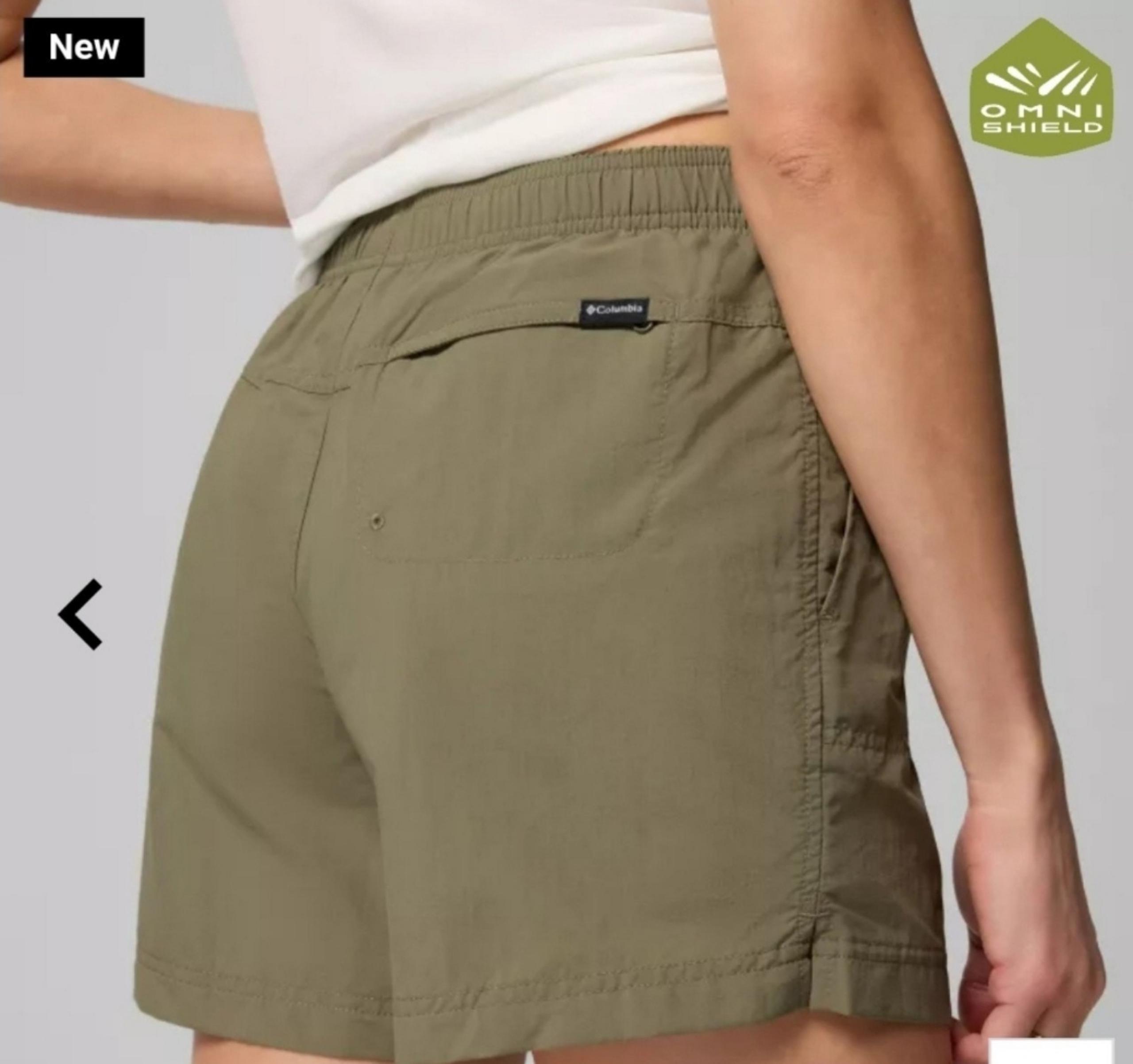 $45 Columbia Womens Sandy River Water-Repellent Shorts