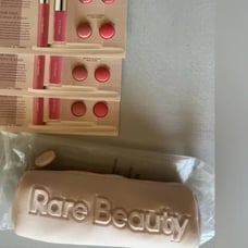NWT Rare Beauty Selena Gomez Makeup & Pencil Case plus Soft Pinch Samples