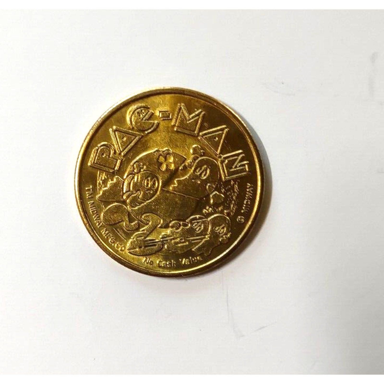 Pac-Man Arcade Game Token 1982 Original Worlds Fair Video Expo Retro Promo