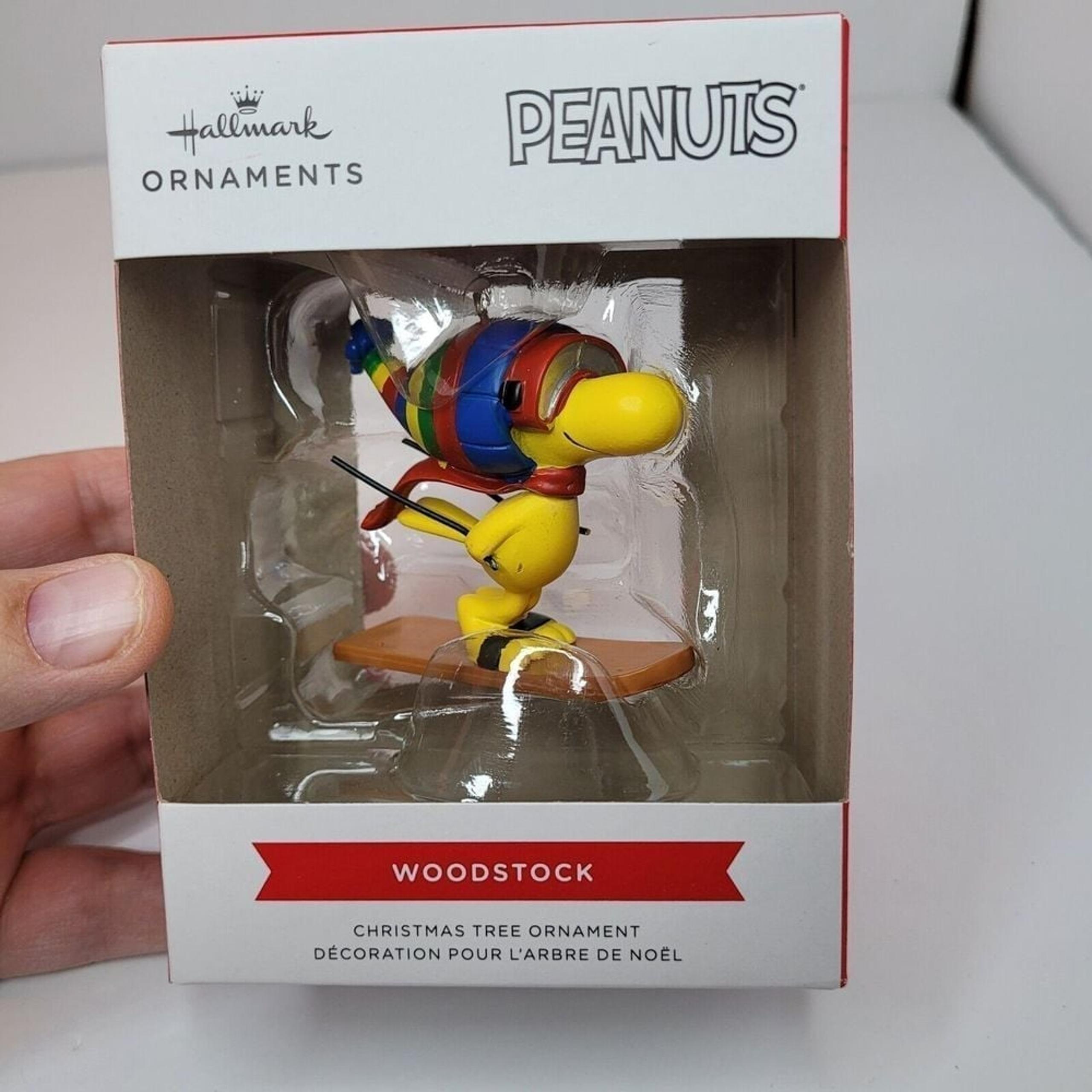 2021 Hallmark Christmas Ornament Peanuts WOODSTOCK - New in Box Snowboard Ski