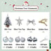 Mini Christmas Tree with Lights,24In 2ft Snow Flocked Pre-lit Tabletop