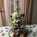 Mini Christmas Tree with Lights,24In 2ft Snow Flocked Pre-lit Tabletop