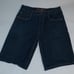 5ive Jungle Co Jean Shorts Mens 36 Denim Skater Y2K Blue Embroidered Dark