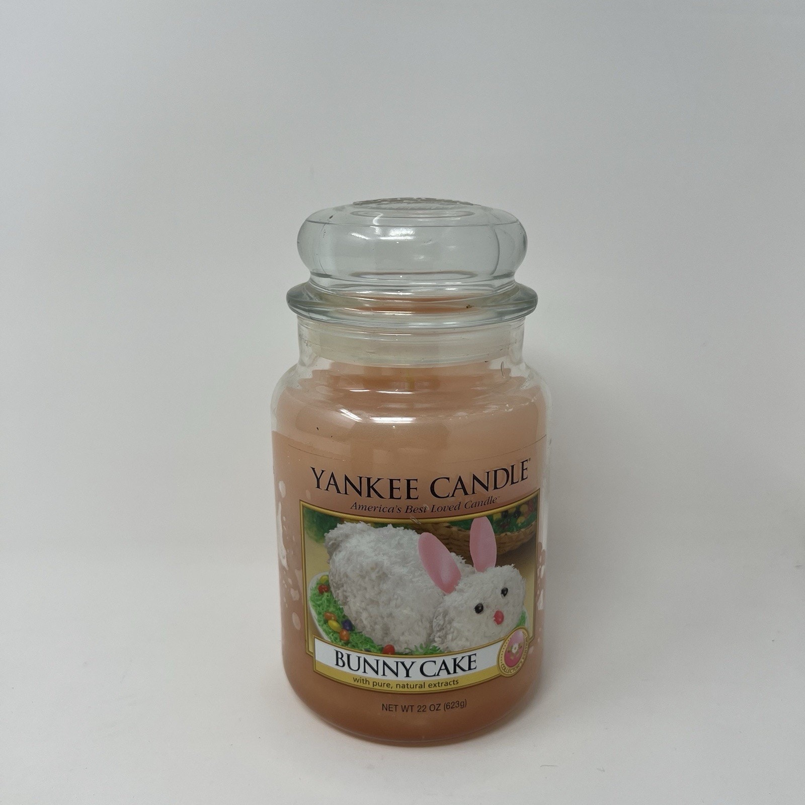 Yankee Candle BUNNY CAKE Large 22 oz JAR CANDLE Pink Easter Candle