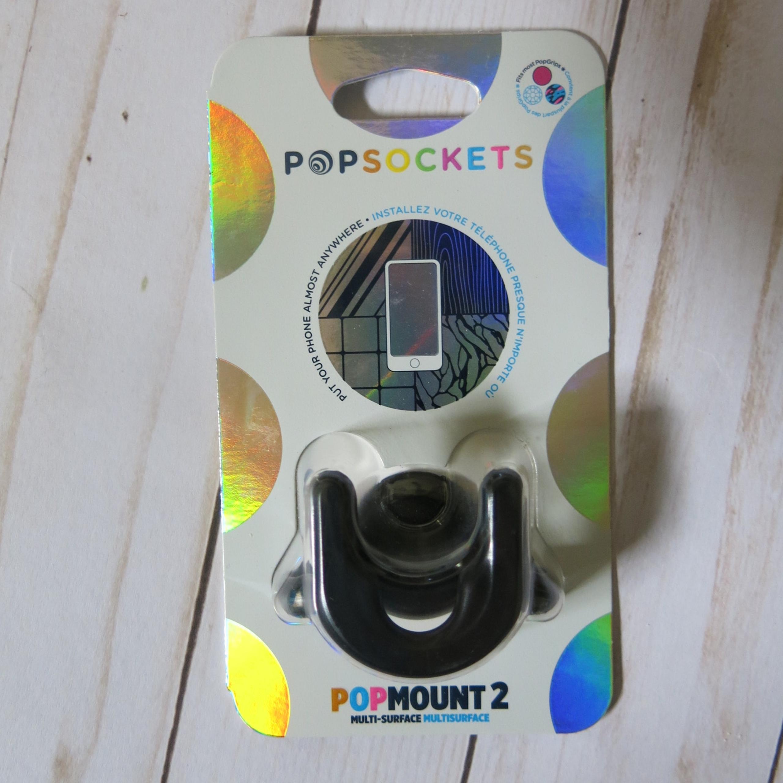 POPSOCKETS *NEW* Popmount  Multi Surface Black In Package Cell Phone Accessories