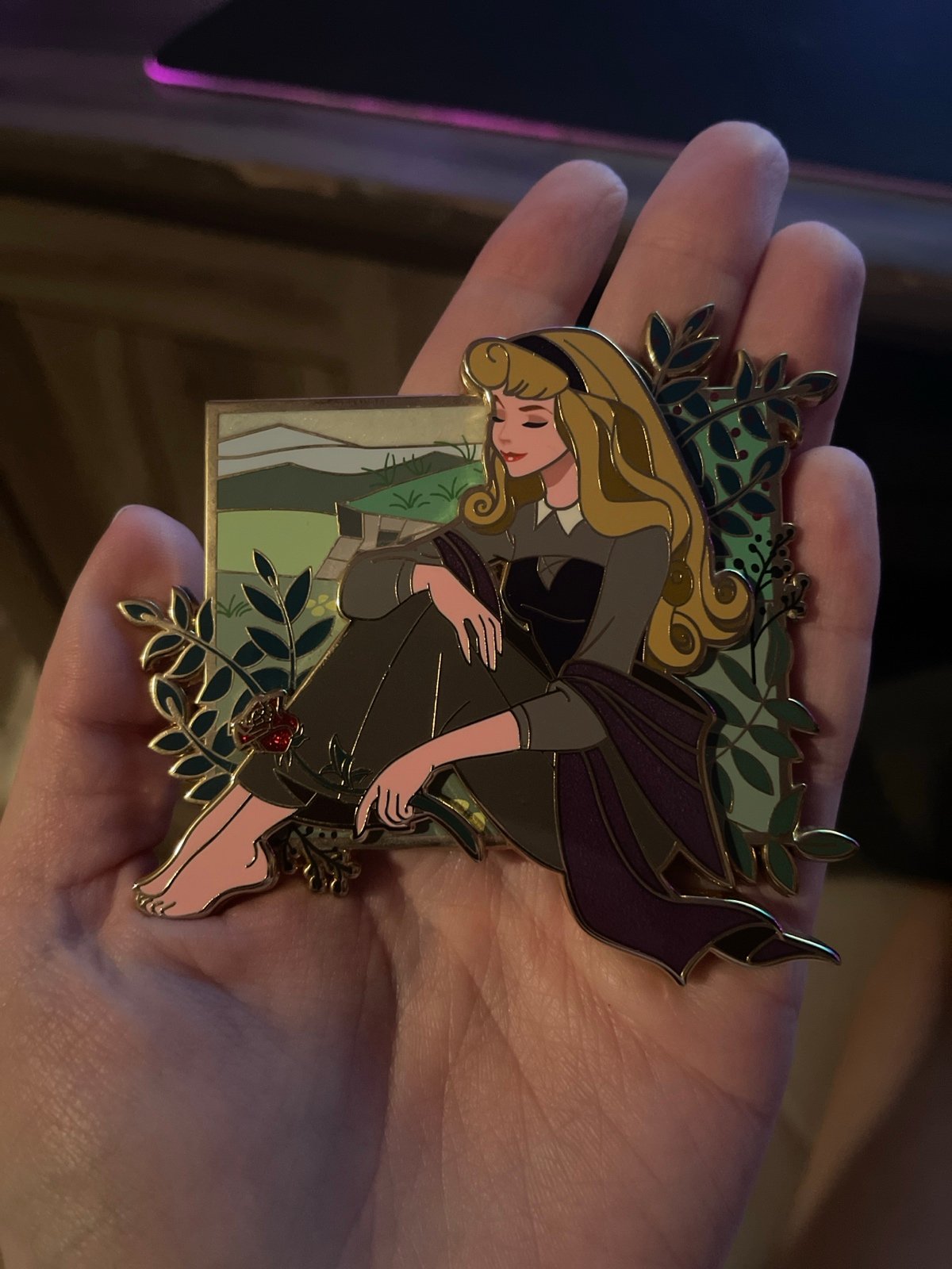 Briar Rose Fantasy Pin