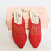 NWT GAIMO Made in Spain Leather Woven Espadrille Mule Sandals