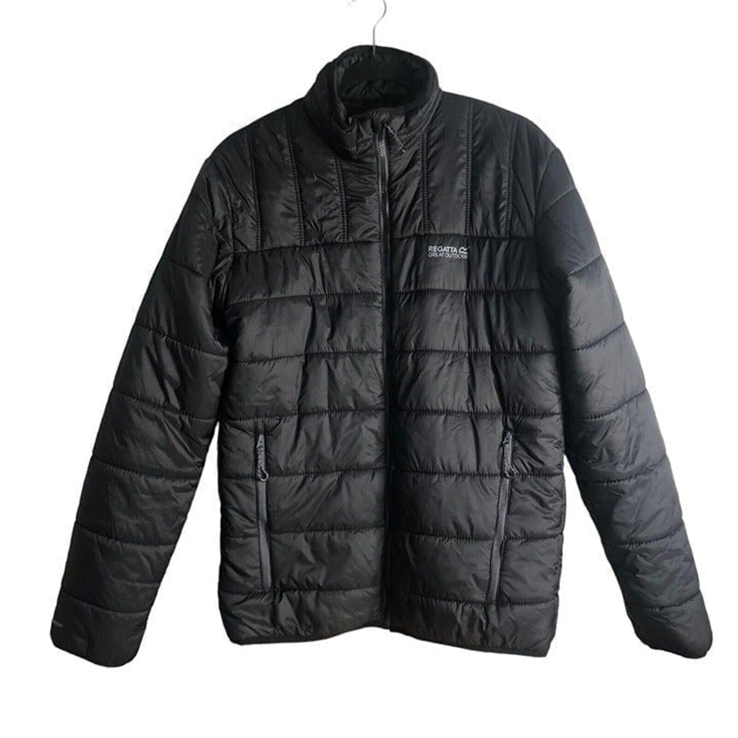 Regatta Great Outdoors Mens Coat Full Zip Black Packable Puffer Jacket S  EU48