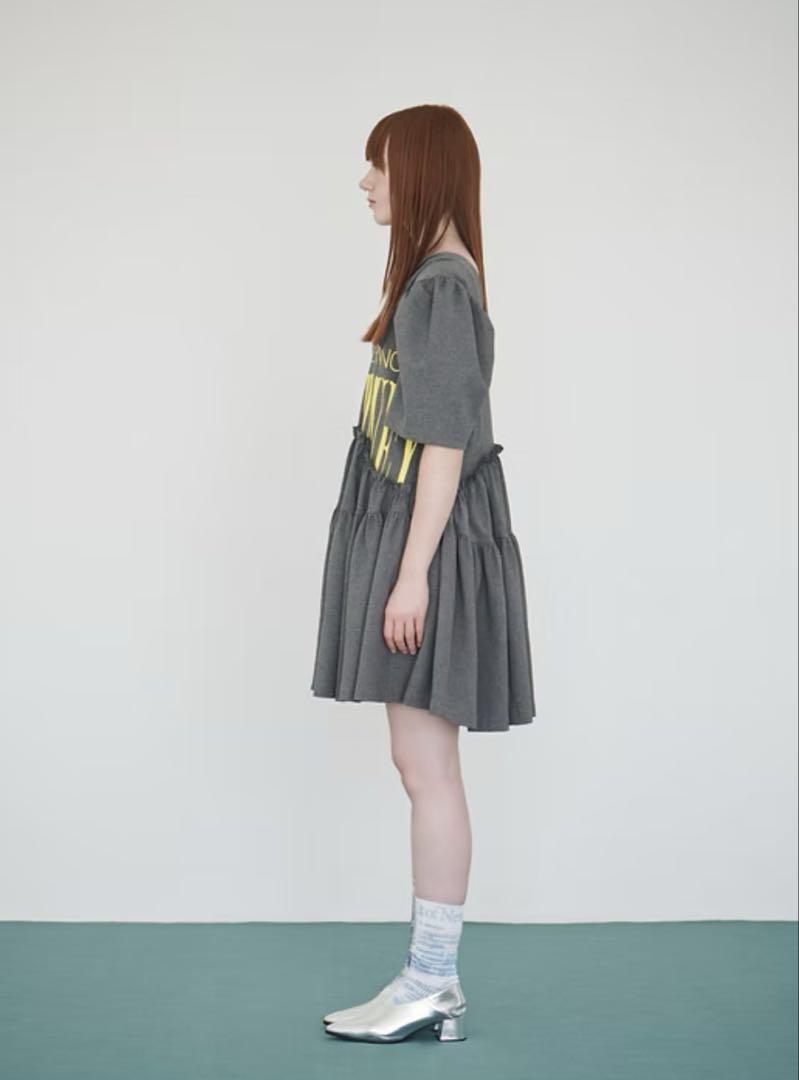 定番のお歳暮 64°C short dress / charcoal oldhoney ワンピース