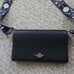 Coach black Foldover Clutch Crossbody