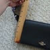 Coach black Foldover Clutch Crossbody