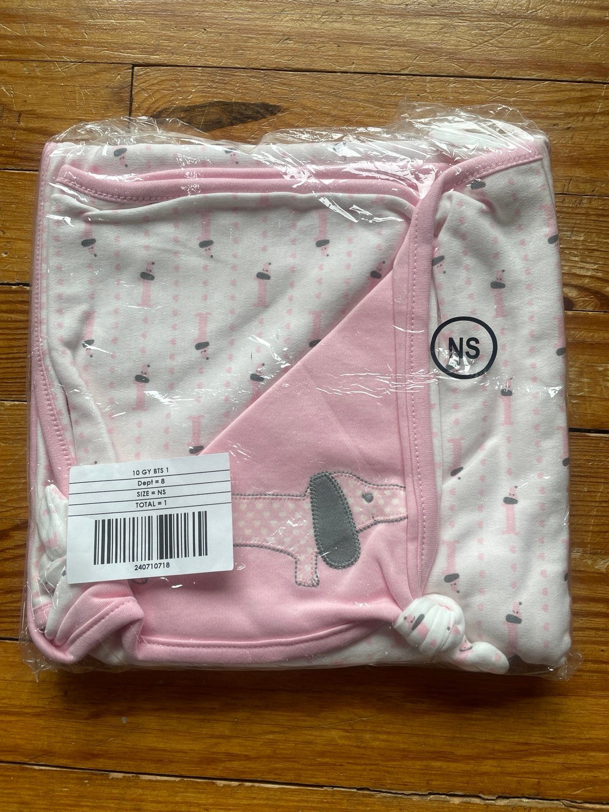 Gymboree nwt pink brand new baby dachshund dog blanket