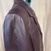 Leather Full Length Ladies Purple Coat