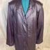 Leather Full Length Ladies Purple Coat