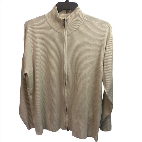 NWT Men’s Alfani Ribbed Full Zip Cardigan