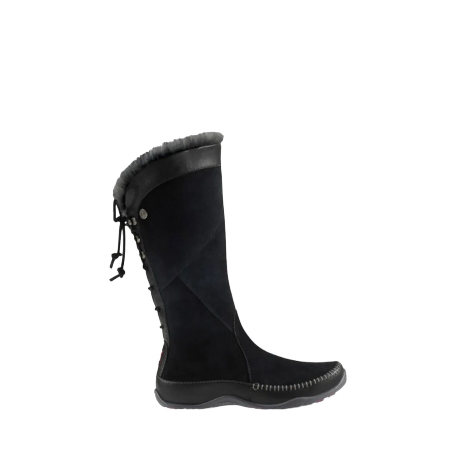 The North Face Janey II Black Leather Winter Snow Boots