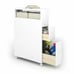 NEW Wooden Rolling Cabinet Bathroom Storage Organizer