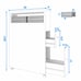 NEW Wooden Rolling Cabinet Bathroom Storage Organizer