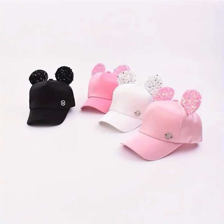 Disney Minnie Mouse Ear Baseball Hat NWT