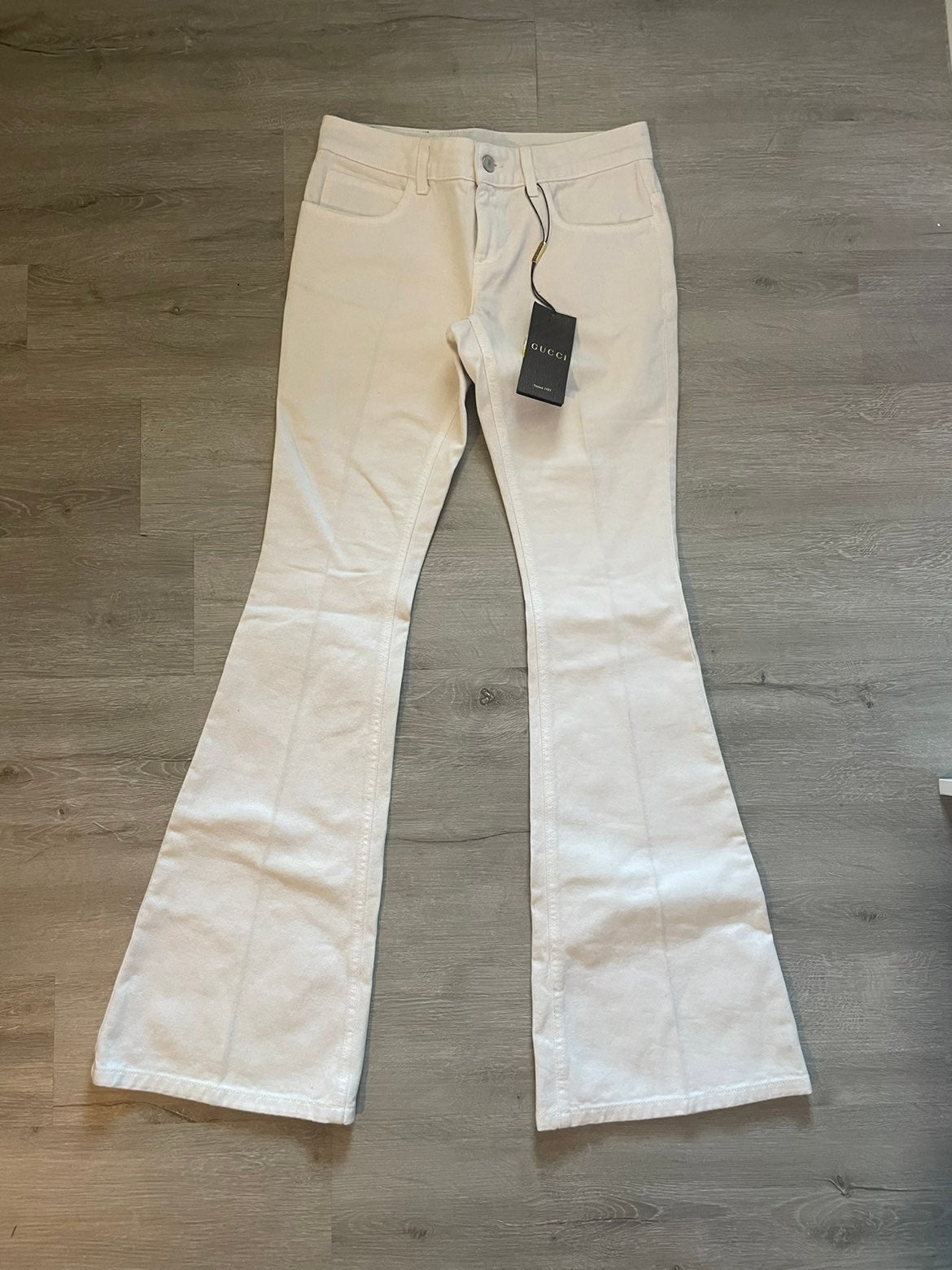 New Gucci Denim Flare Jeans Size 24
