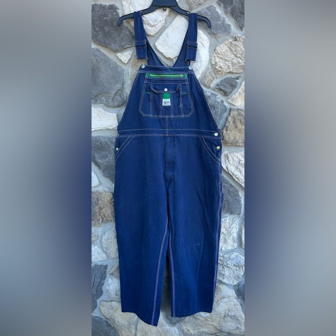 Liberty Mens Overalls Size 44x30 Blue Denim Workwear Carpenter Farmer Ranch