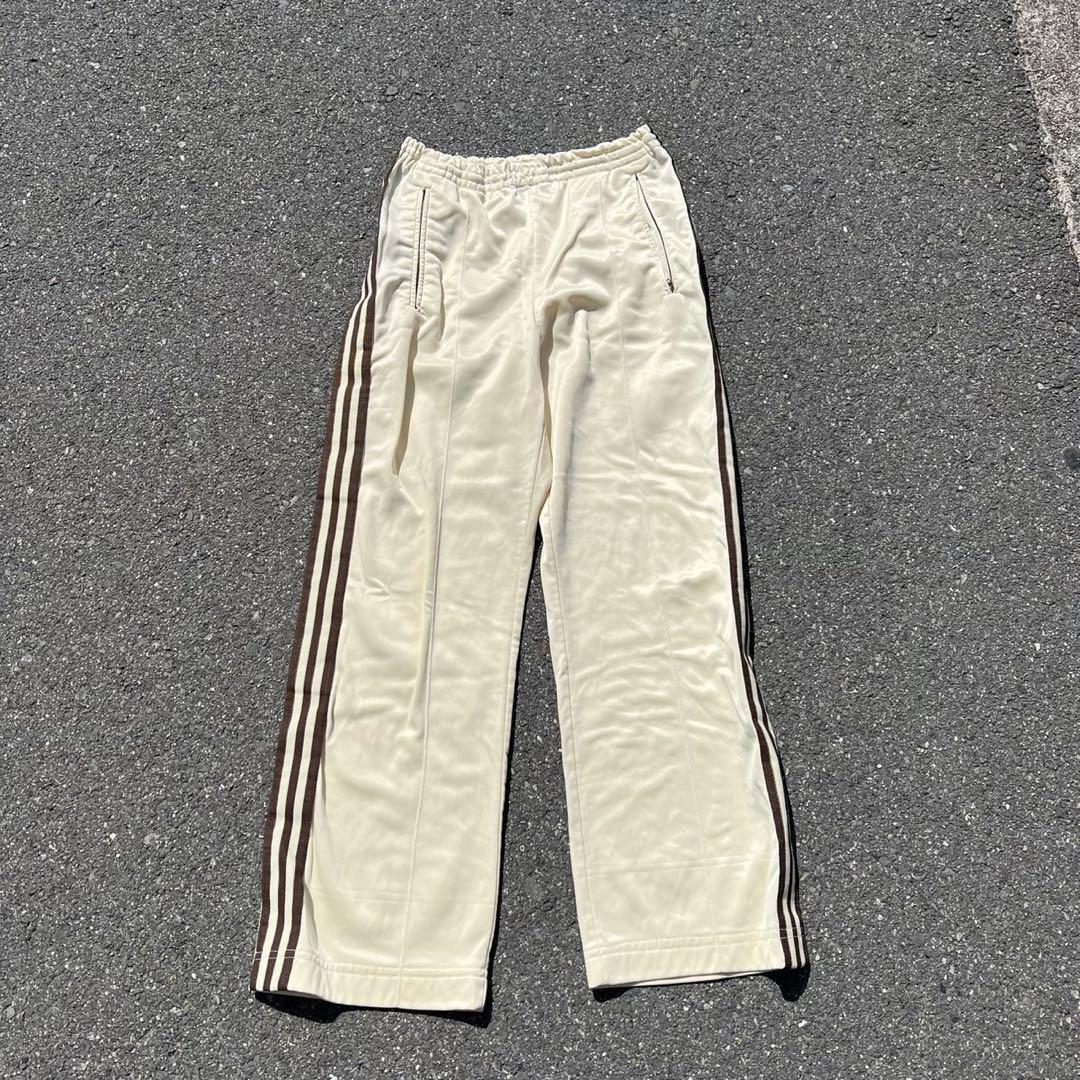 70s Adidas USA-made ATP Track Pants Brown × Beige