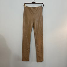 NWOT Zara Split Hem Skinny Faux Leather Pant A103