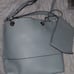 Calvin Klein Mint Green & Tan Reversible Sonoma Tote Shoulder Hand Bag W/Straps