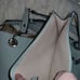 Calvin Klein Mint Green & Tan Reversible Sonoma Tote Shoulder Hand Bag W/Straps