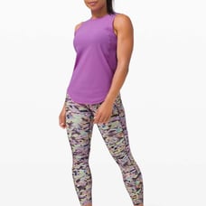 Lululemon Activewear Sz Small Purple Athletics Top Sculpt Cropped G