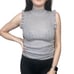 Rebecca Taylor Sleeveless Ruffle Merino Wool Turtleneck Sweater
