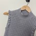 Rebecca Taylor Sleeveless Ruffle Merino Wool Turtleneck Sweater