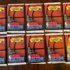 1991-1992 NBA Hoops Packs (10) - Jordan/Magic/Bird/Team USA - NEW