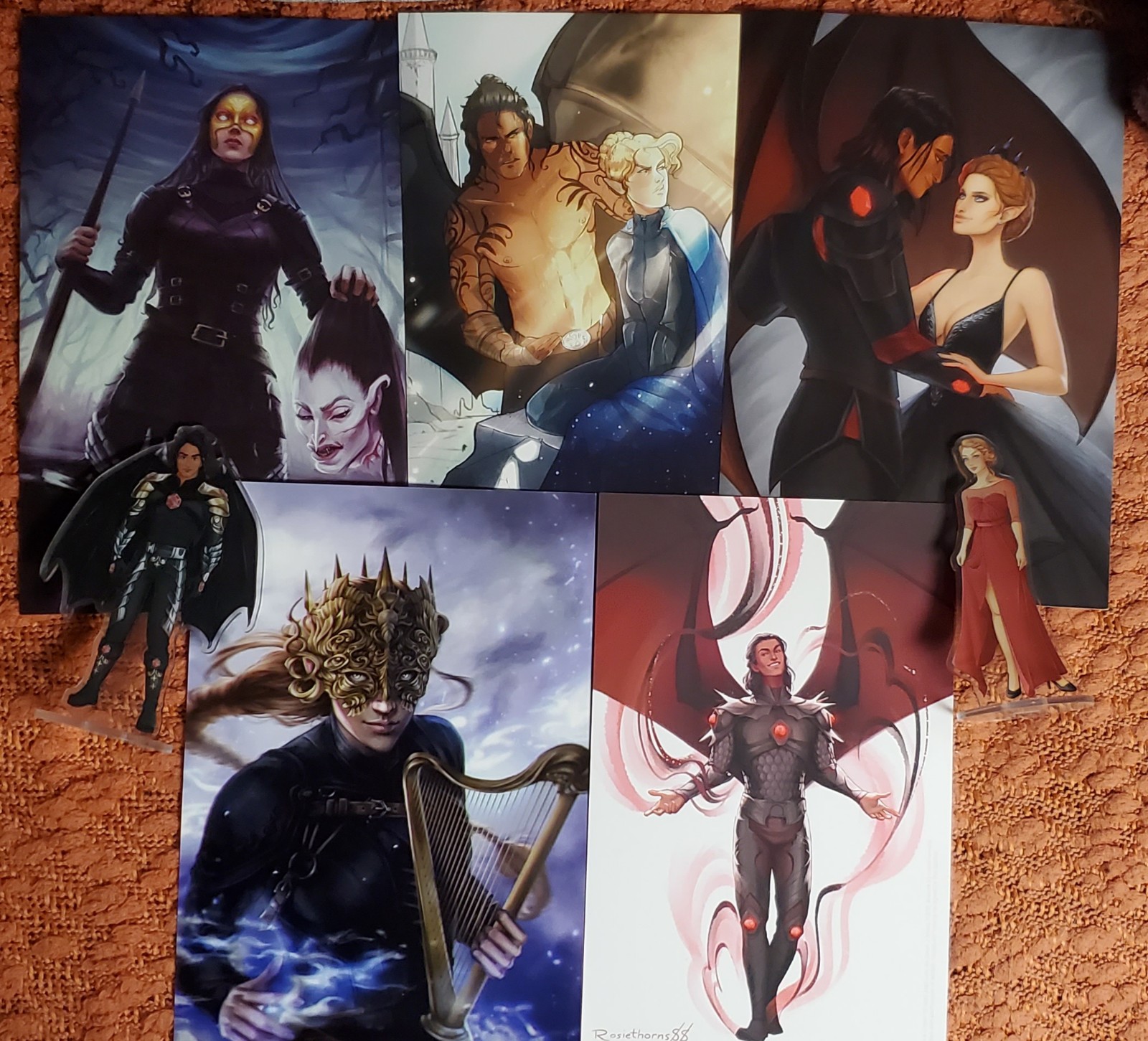 Nessian A Court of Silver Flames bundle art + standees